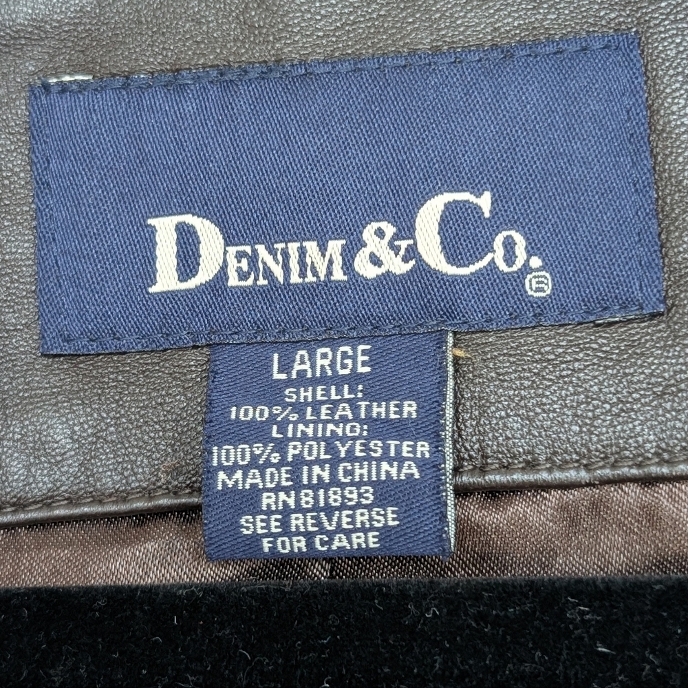 Denim&Co Brown Leather Jacket - Picture 9 of 16